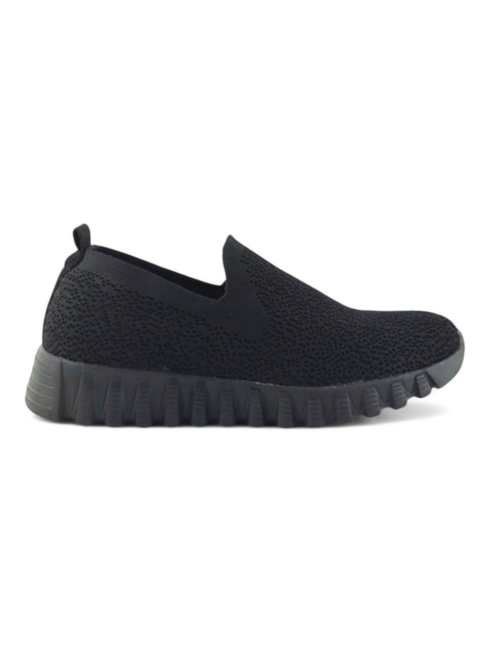 Bernie Mev Orly Women’s Victoria Stretch Knit Slip On Sneakers Black 36
